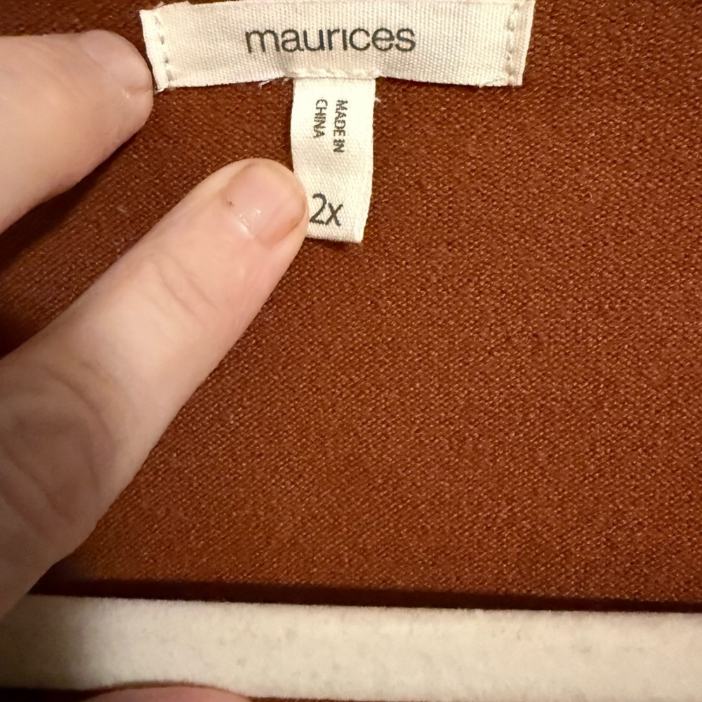Maurices Rust Open-Front Sweater - Picture 3 of 3